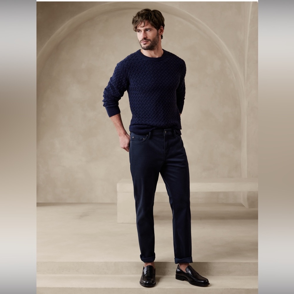 Banana Republic Navy Blue Traveler Jeans Pants